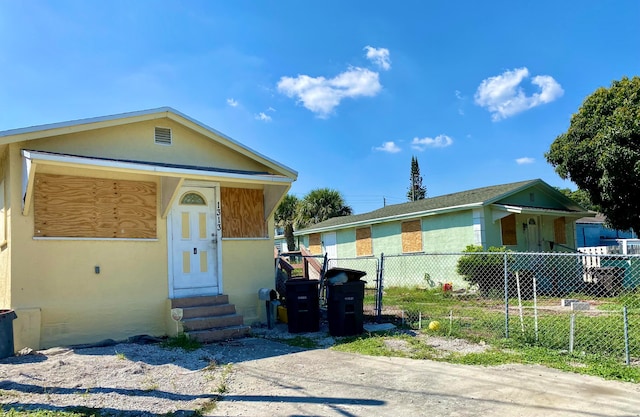 view of front of home