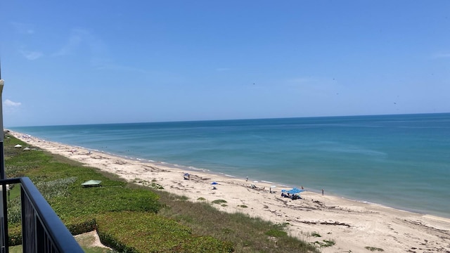 property view of water with a view of the beach