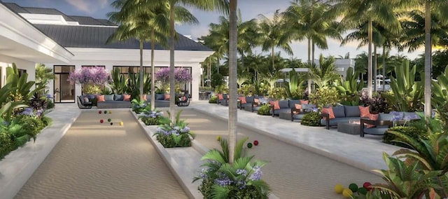 5166 Lake Catalina Dr Unit C, Boca Raton, FL 33496 - view of property's community with an outdoor living space