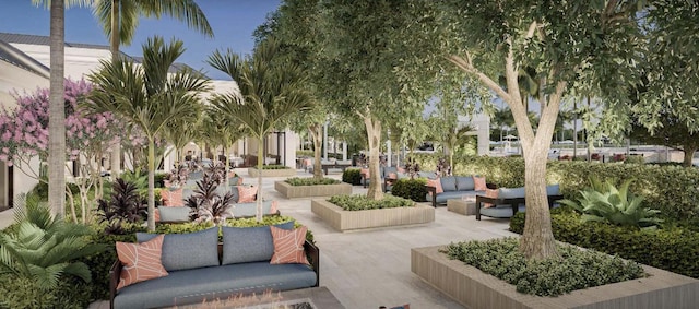 5166 Lake Catalina Dr Unit C, Boca Raton, FL 33496 - view of community featuring outdoor lounge area and a patio