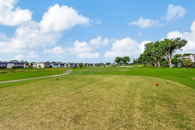 surrounding community featuring a lawn