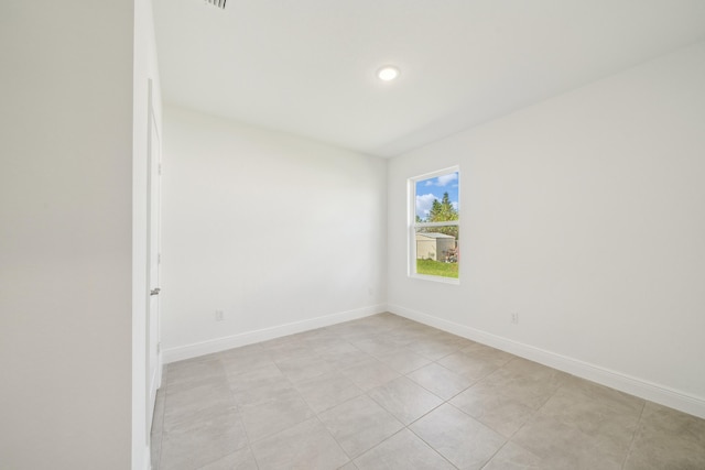 view of tiled empty room