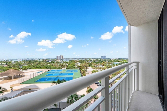 view of balcony