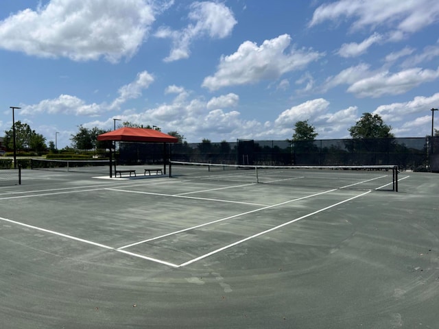 view of tennis court