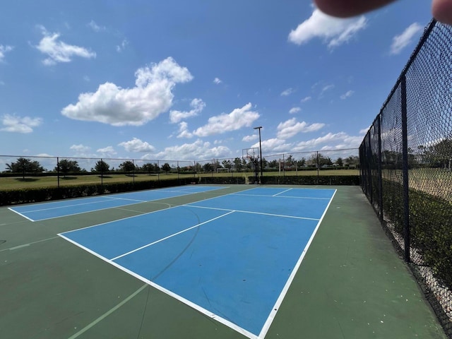 view of sport court