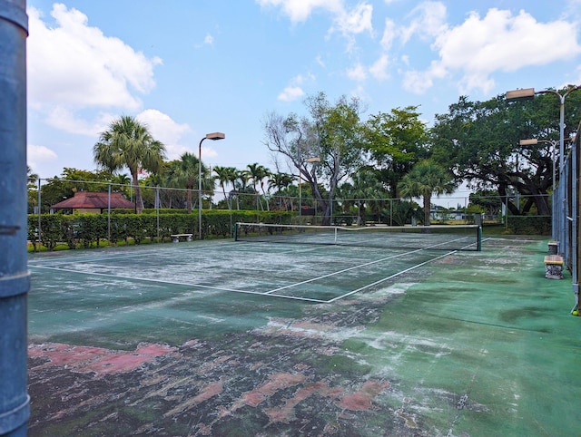 view of tennis court