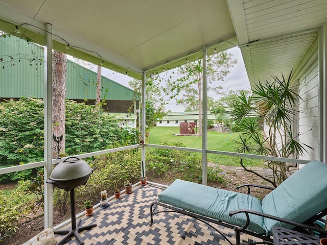 view of sunroom / solarium