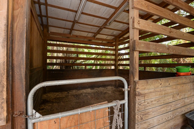 view of horse barn