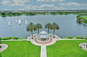 view of water feature