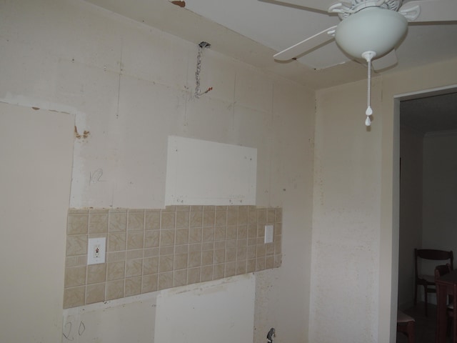 kitchen featuring white fridge, electric range oven, decorative backsplash, light stone countertops, and sink