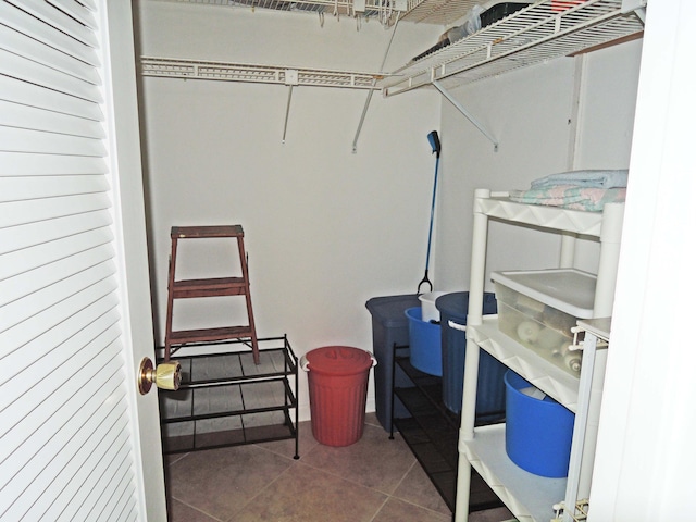 view of storage area