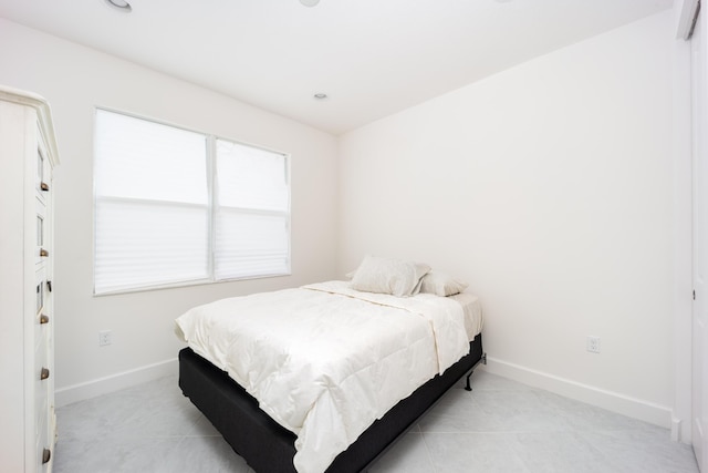 view of tiled bedroom