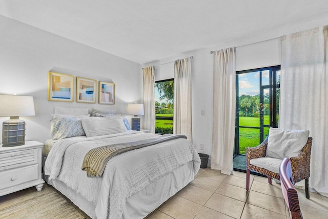 view of tiled bedroom