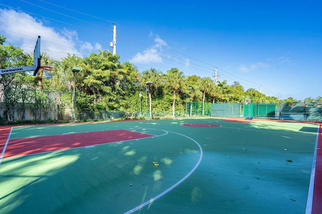 view of sport court