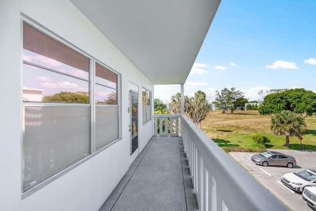 view of balcony