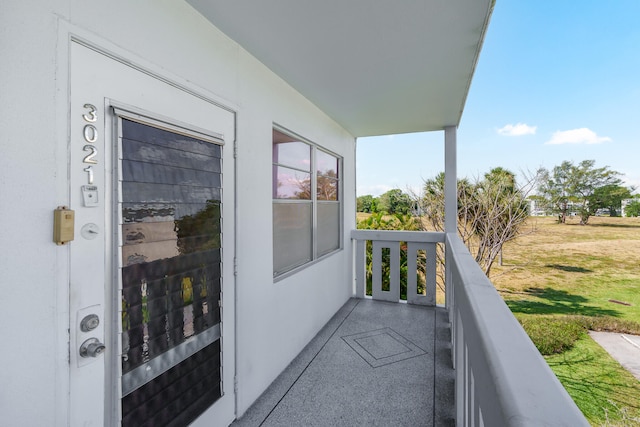 view of balcony