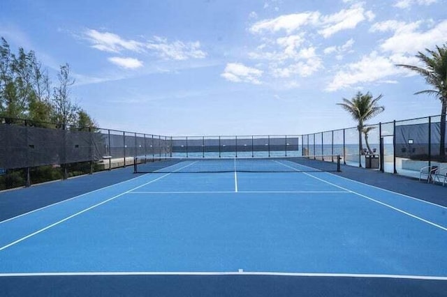 view of tennis court