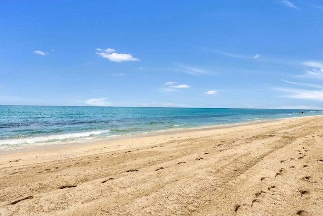 water view featuring a beach view