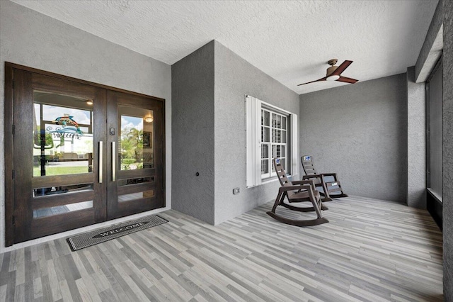 entrance to property with french doors