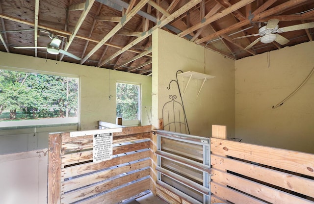 view of horse barn