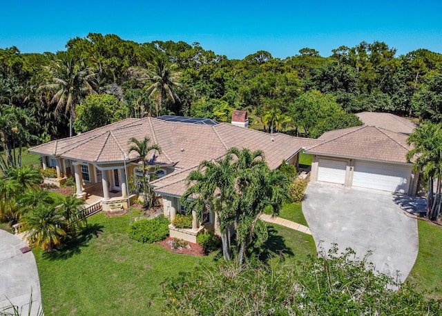 birds eye view of property