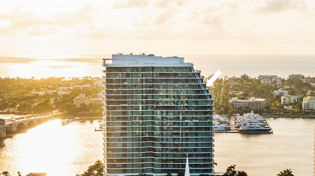 view of property featuring a water view