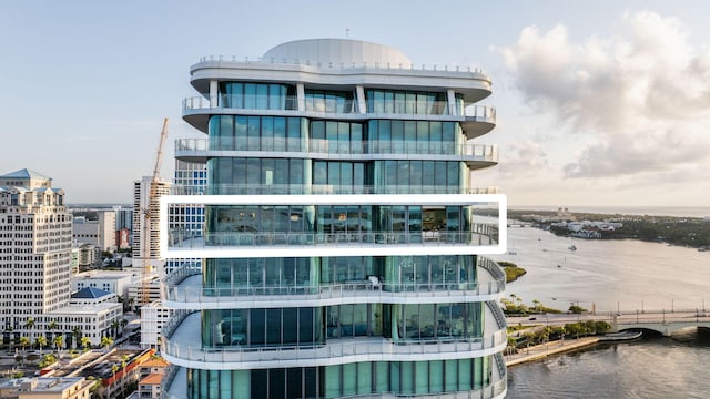 view of property featuring a water view