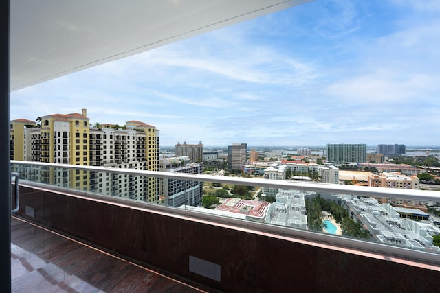 view of balcony