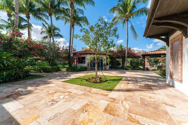 view of yard with a patio