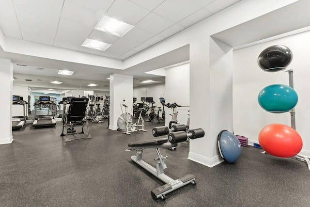 view of exercise room