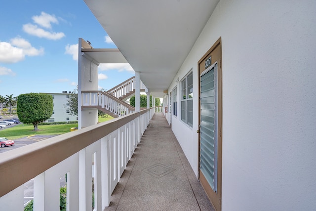 view of balcony