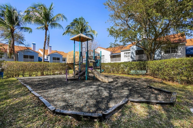 view of jungle gym