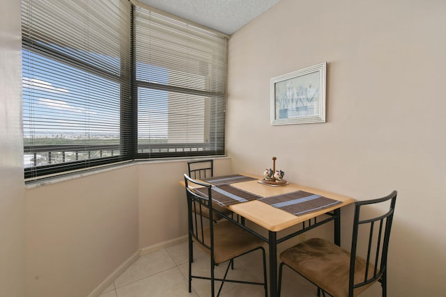 view of tiled dining room