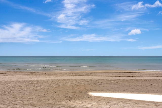 water view with a view of the beach