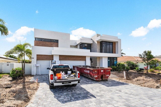 modern home with a garage