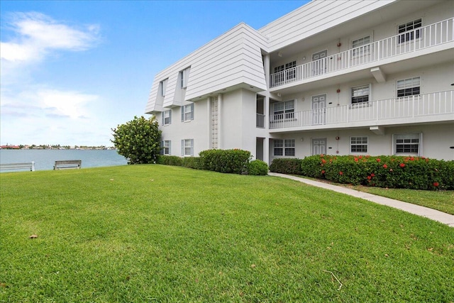 view of property featuring a water view