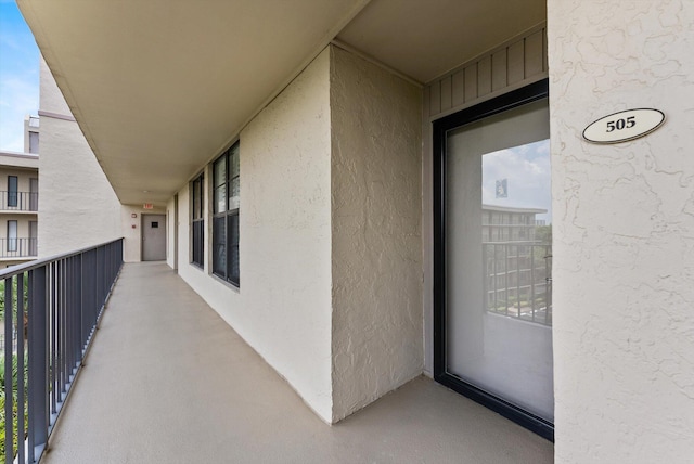 exterior space with a balcony