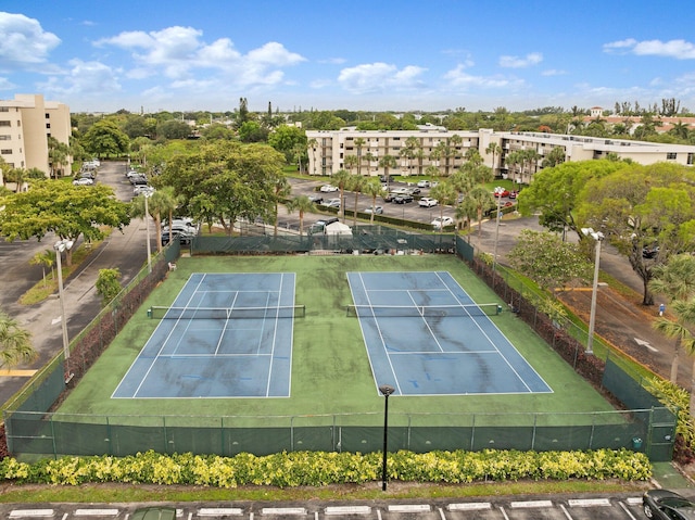 view of tennis court