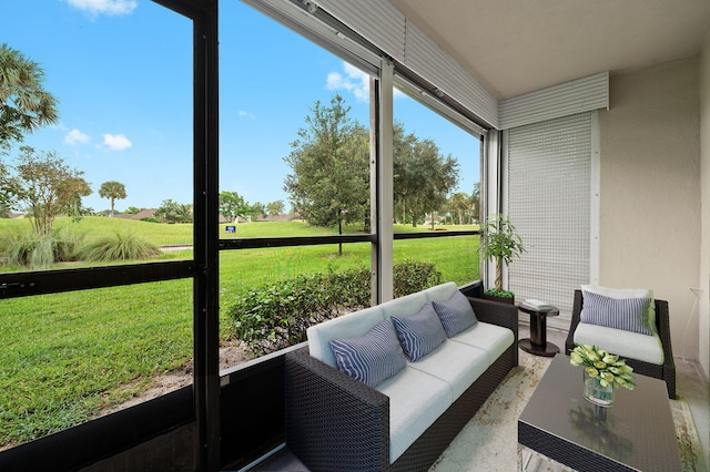 view of sunroom / solarium