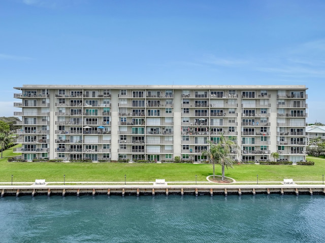 view of property featuring a water view