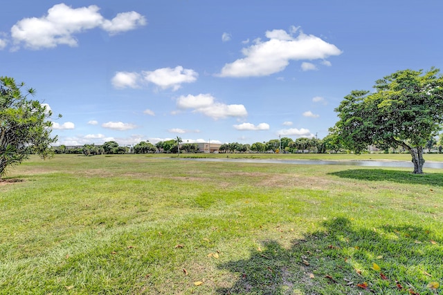 view of yard featuring a rural view