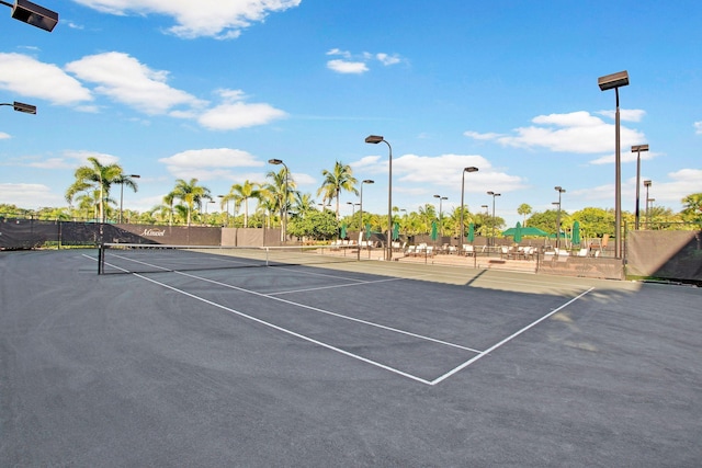 view of sport court featuring basketball court