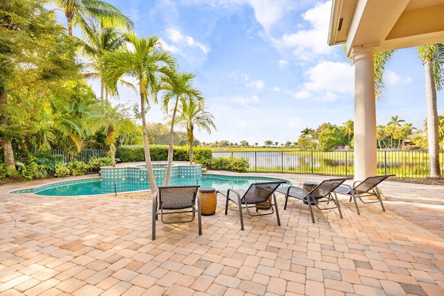 view of pool with a patio area