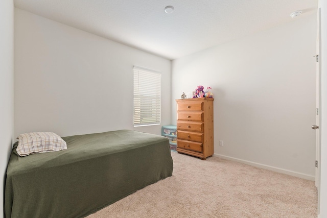 bedroom with carpet floors