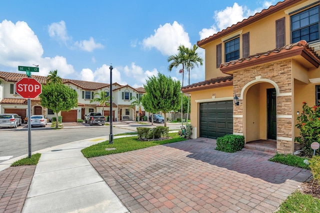 view of front of house featuring a garage