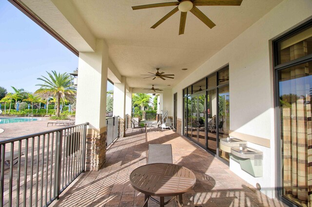 view of patio / terrace with a community pool