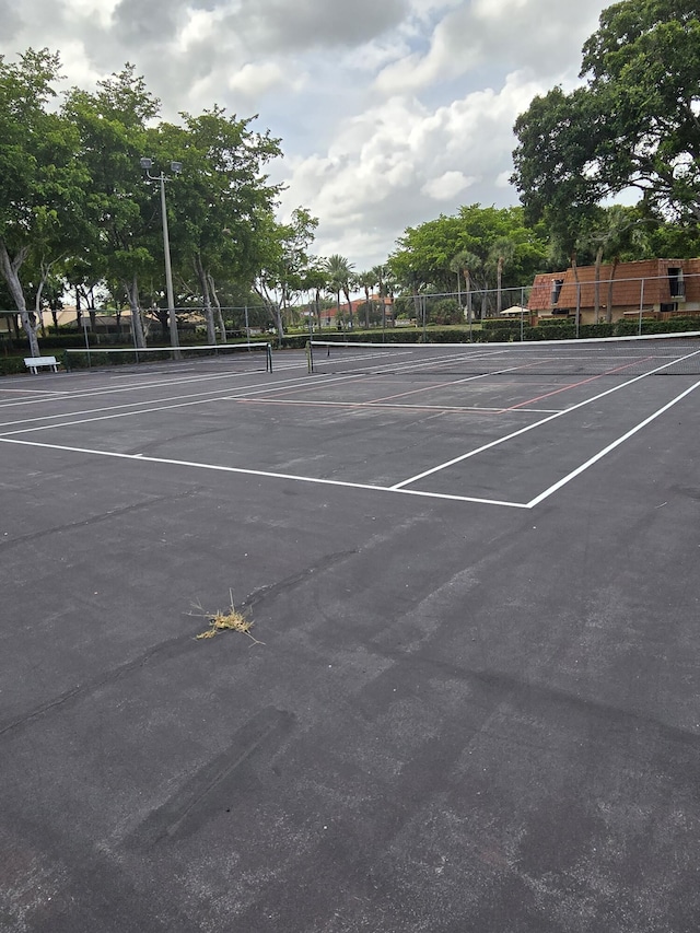 view of tennis court