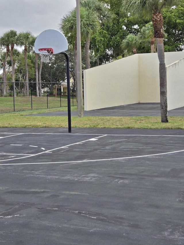 view of sport court