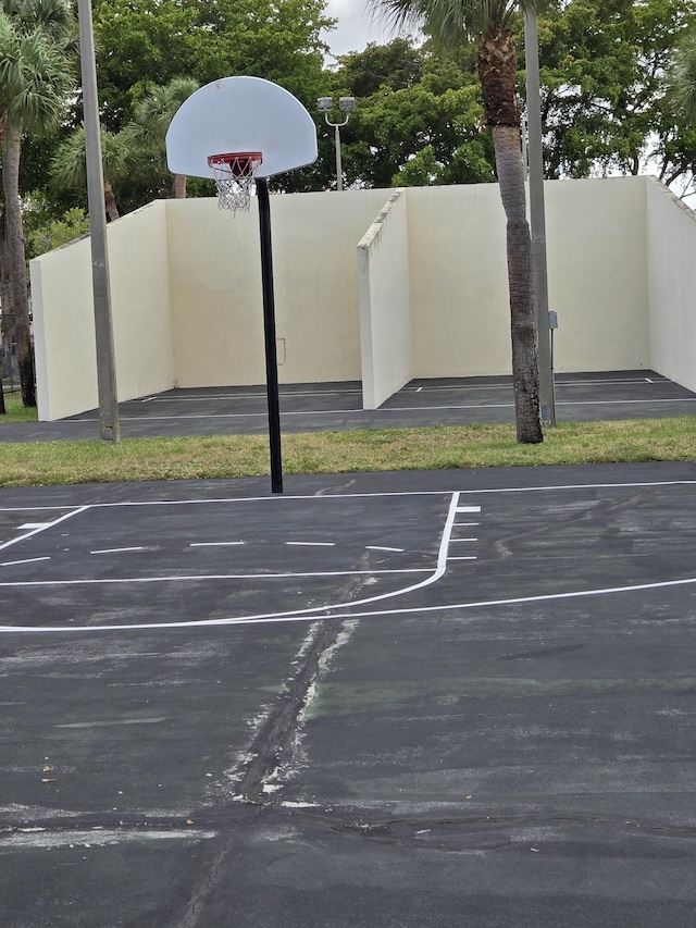 view of basketball court