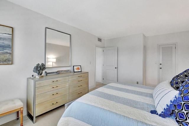 bedroom featuring a closet